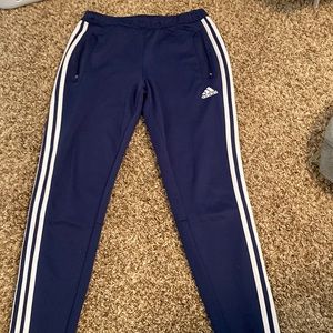 blue adidas sweat pants